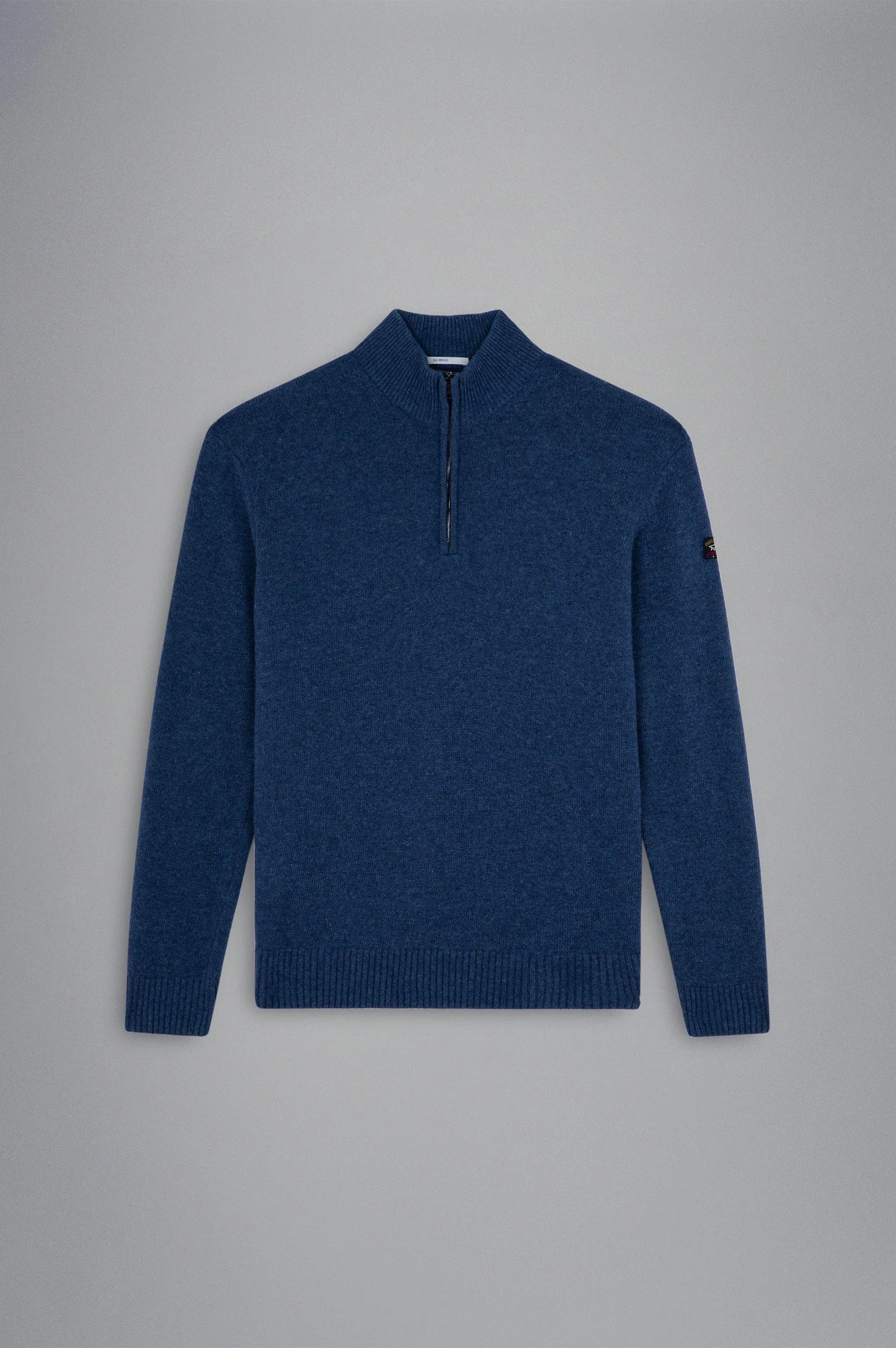 Paul & Shark - Col zip de laine Shetland Eco-Wool