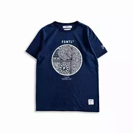 PRINTED PAISELY INDIGO TEE 'INDIGO'