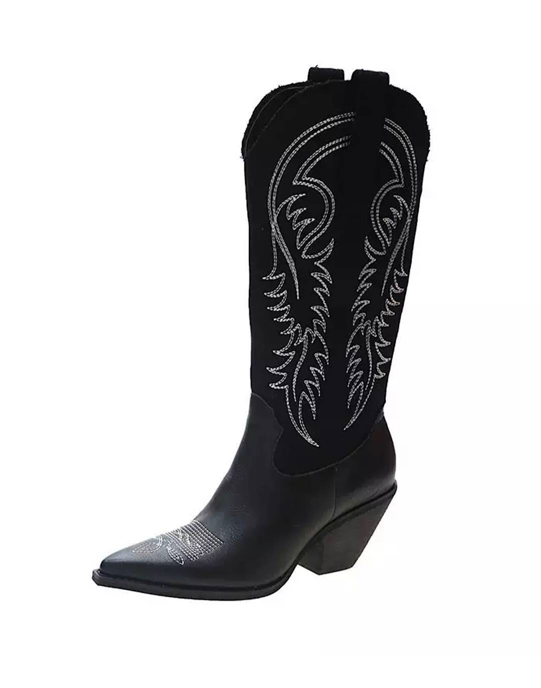 PU Leather Cowboy Boots