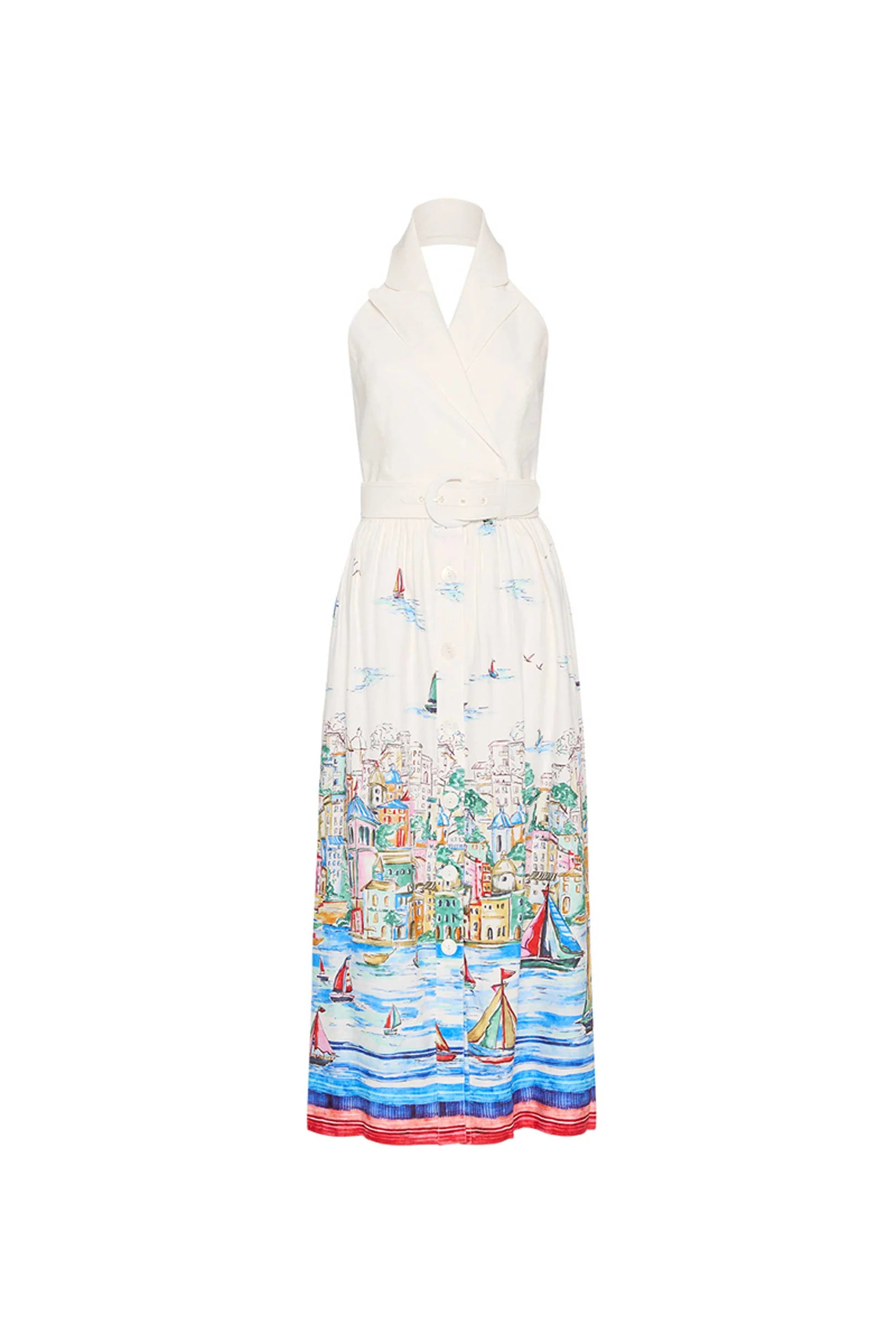 Rebecca Vallance Sailing Capri Halter Midi