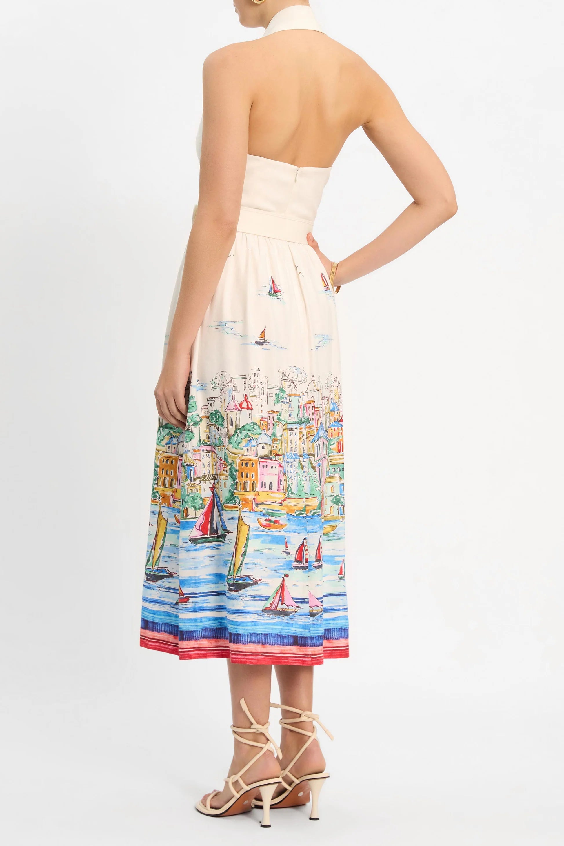 Rebecca Vallance Sailing Capri Halter Midi