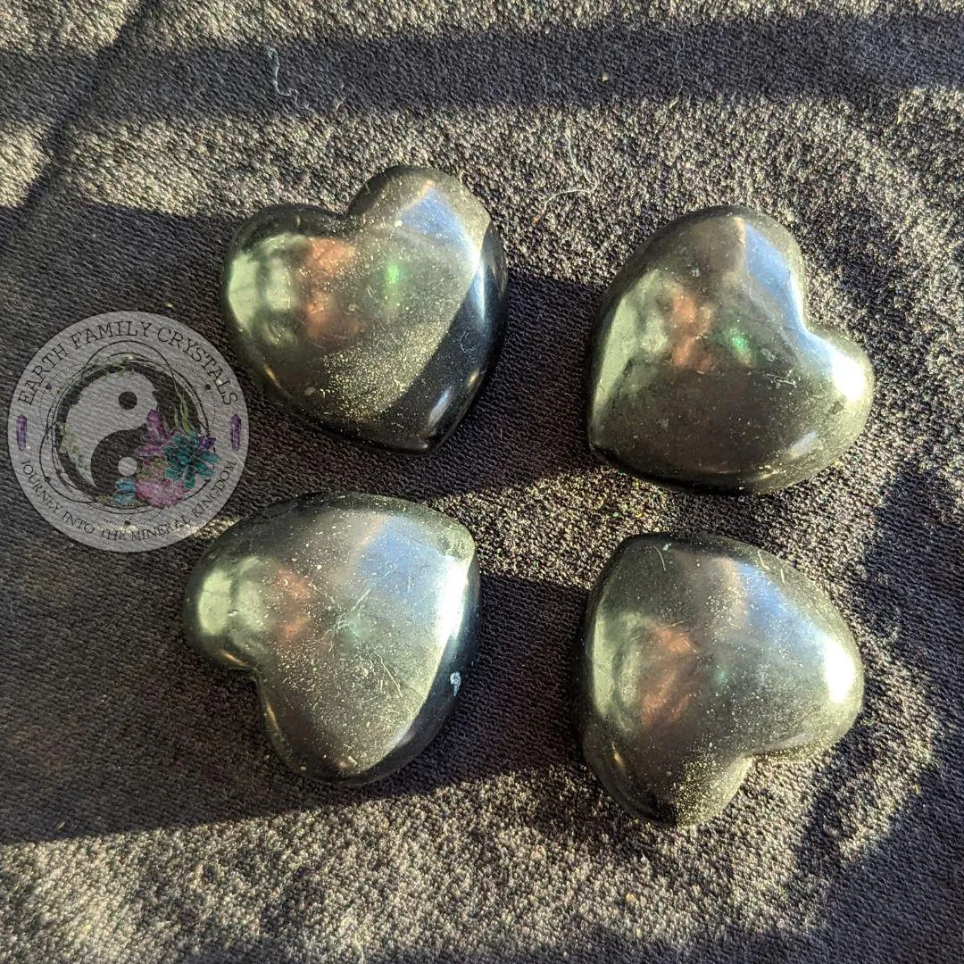 Shungite Puffy Hearts