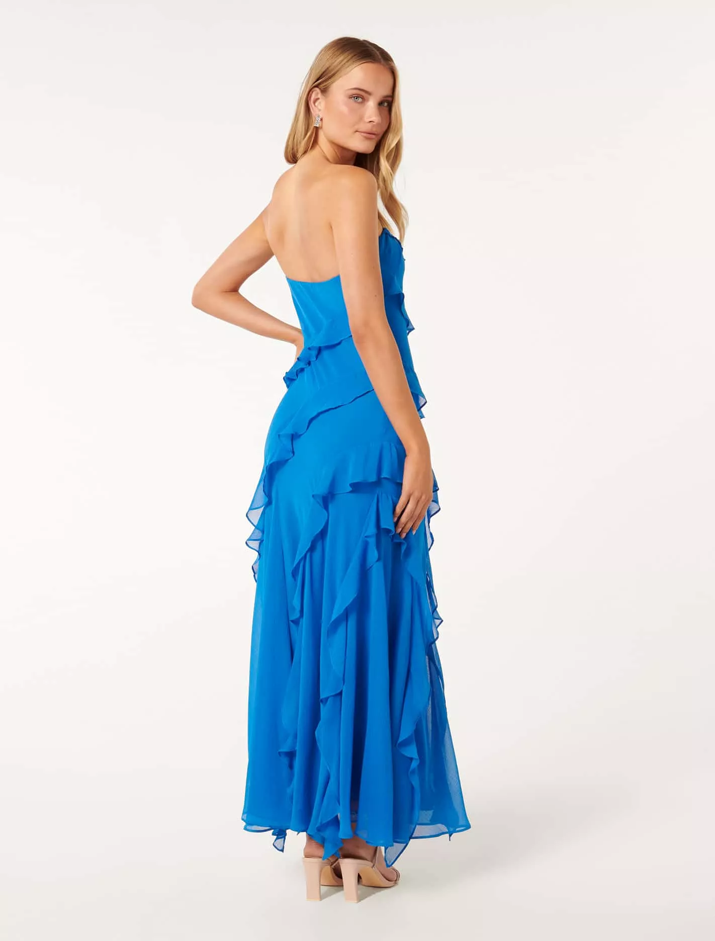 Stella Strapless Ruffle Dress