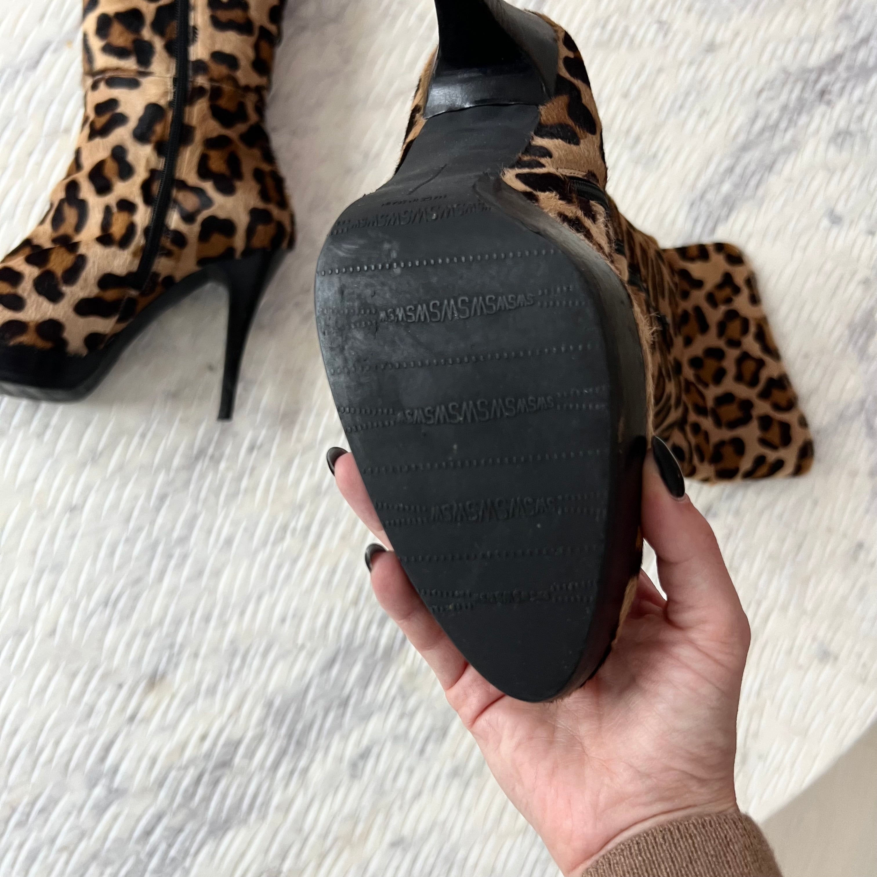 Stuart Weitzman Leopard Boots