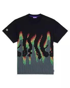 T-Shirt Uomo Octopus Sound Wave Tee Black