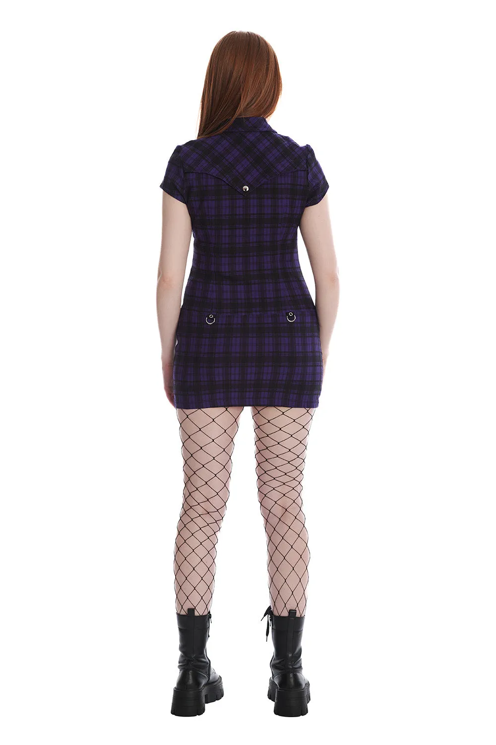 TARTAN NIGHT ZIP DRESS