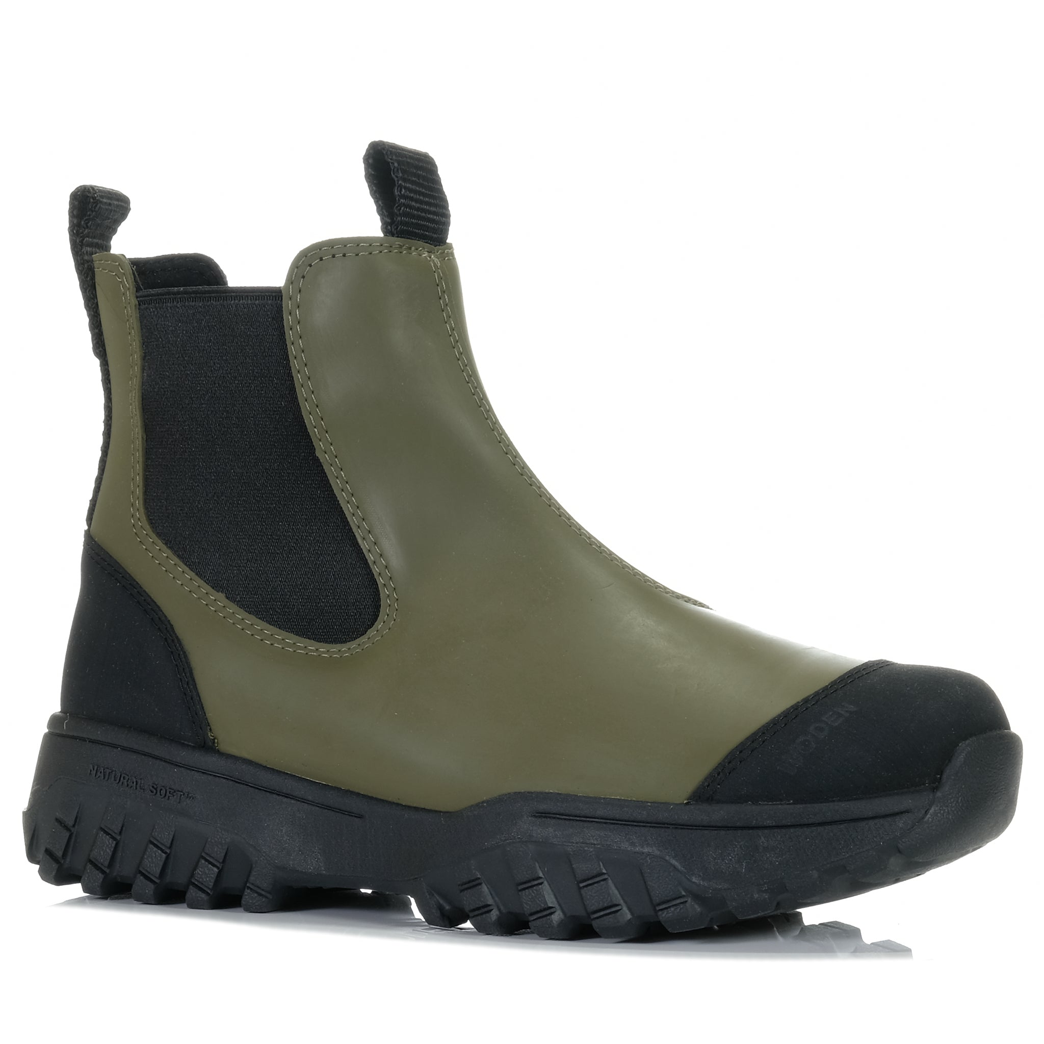 Woden Magda Track Waterproof Dark Olive